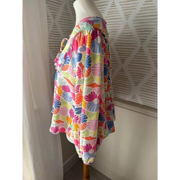 NWT Michelle McDowell Women’s Medium Vivey Afternoon Showers Top - Picture 4 of 7